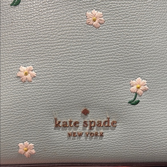 Kate Spade Blue Crossbody Bag with Floral Accents - Picture 3 of 4